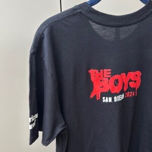 COLLECTOR THE BOYS COMIC CON San Diego 2024 Black T-Shirt NWOT American Apparel
